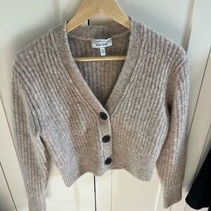 Cropped "& Other Stories" cardigan in size small.